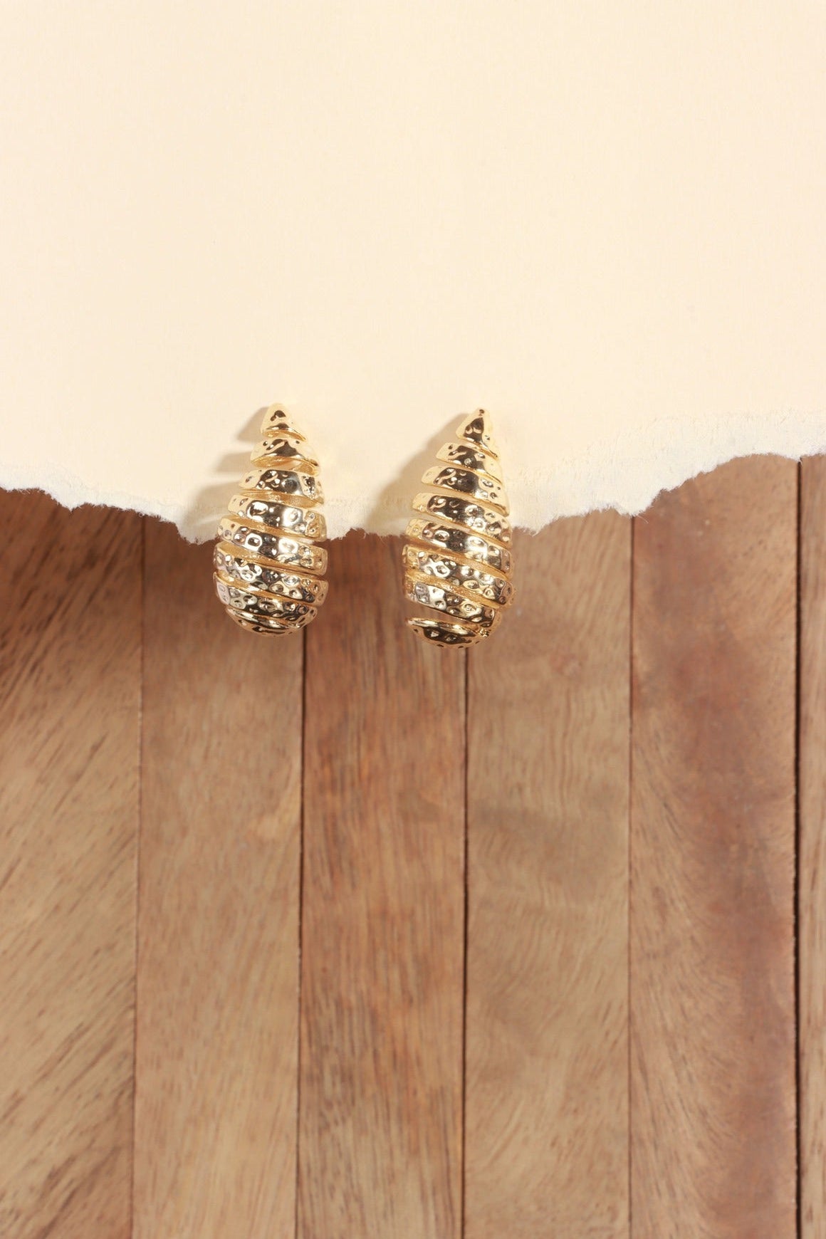 Golden Swirl Earring
