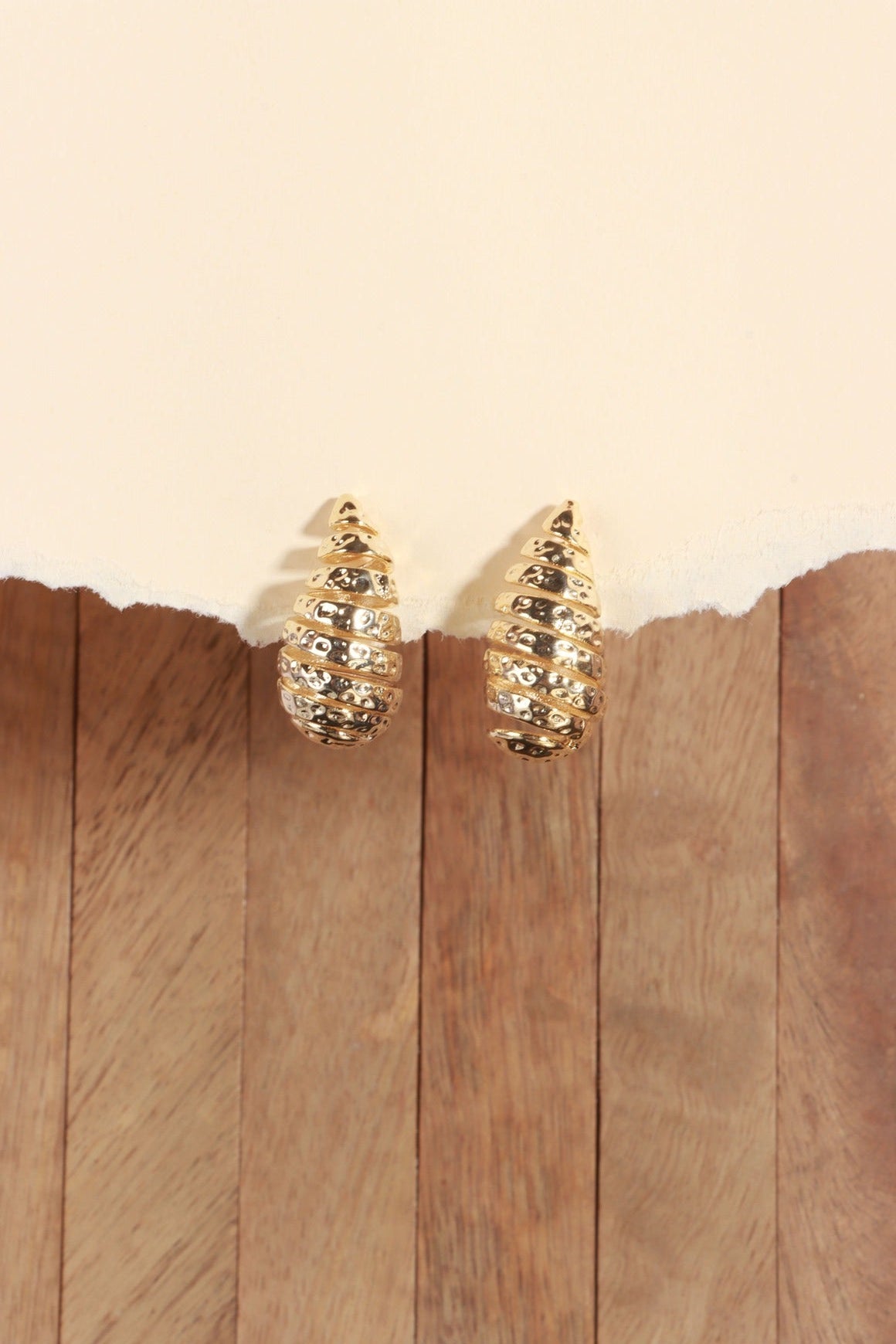 Golden Swirl Earring